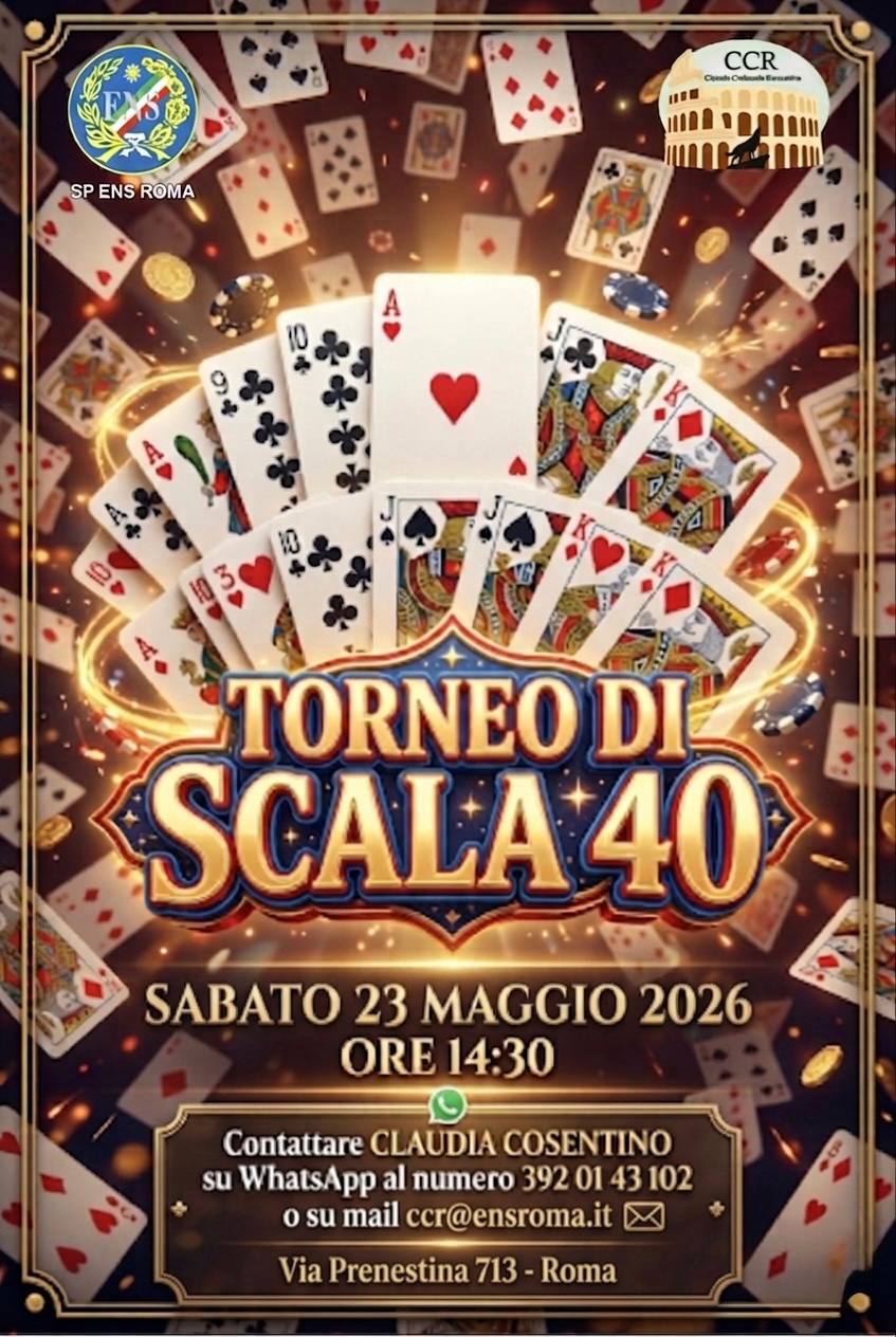 torneo scala 40 23 5 2026