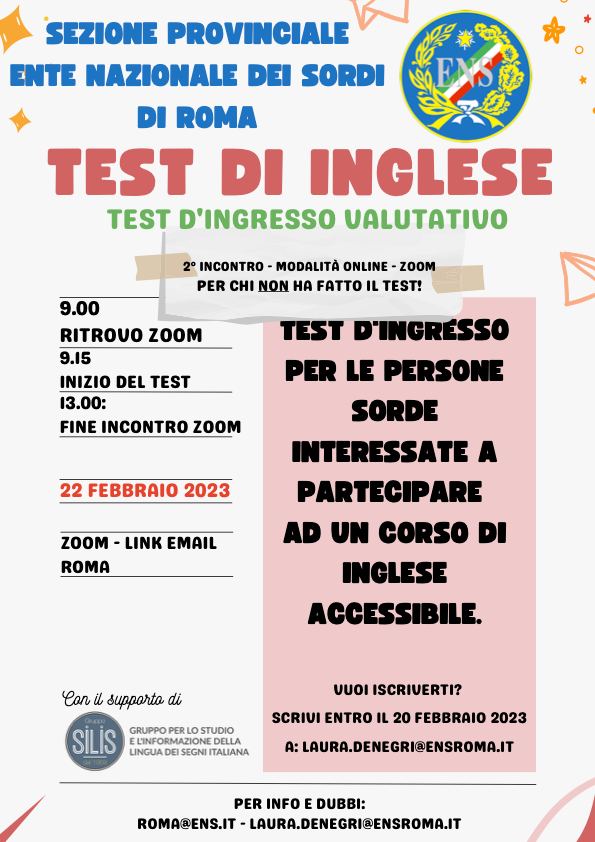 test inglese